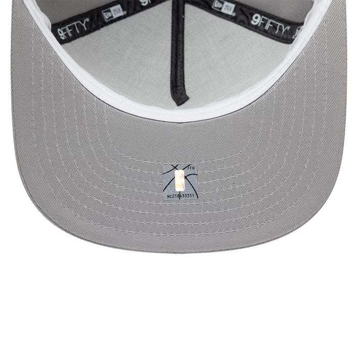 Pictured is this NBA Hardwood Classic San Antonio Spurs 9FIFTY A-Frame Snapback cap in grey. 2