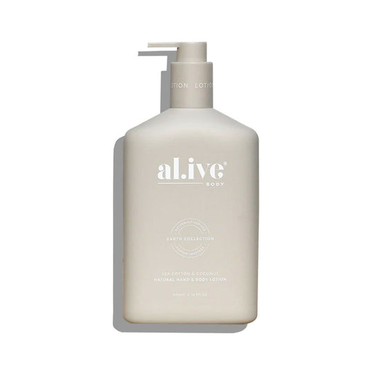 al.ive body Sea Cotton & Coconut Hand & Body Lotion Nudie Glow Australia
