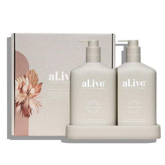 al.ive body Sea Cotton & Coconut - Hand & Body Wash/Lotion Duo Nudie Glow Australia