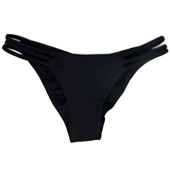 Seaweeds Black Strappy Modest Coverage Bottom - Destination PSP