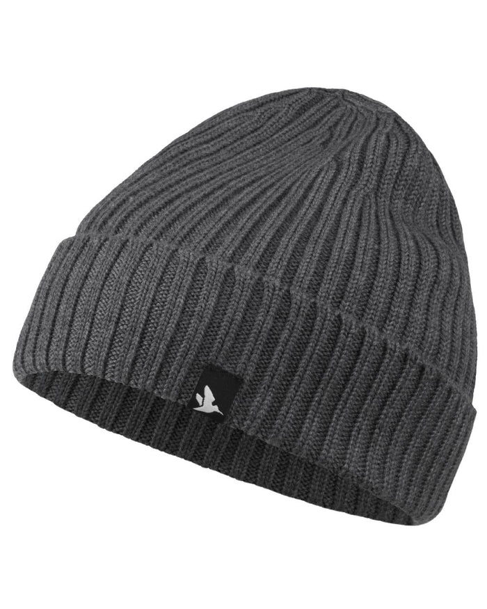 Grey Melange Coloured Seeland Norite Beanie on white background #colour_grey-melange