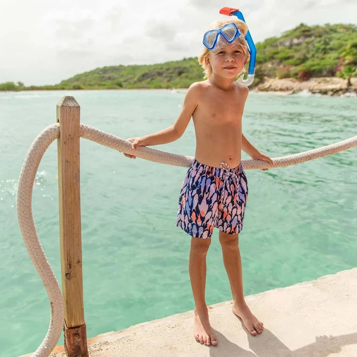 Snapper Rock Fish Frenzy Volley Board Shorts - Destination PSP