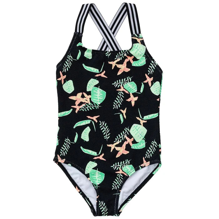 Snapper Rock Neon Rainforest Sustainable X Back Swimsuit - Destination PSP