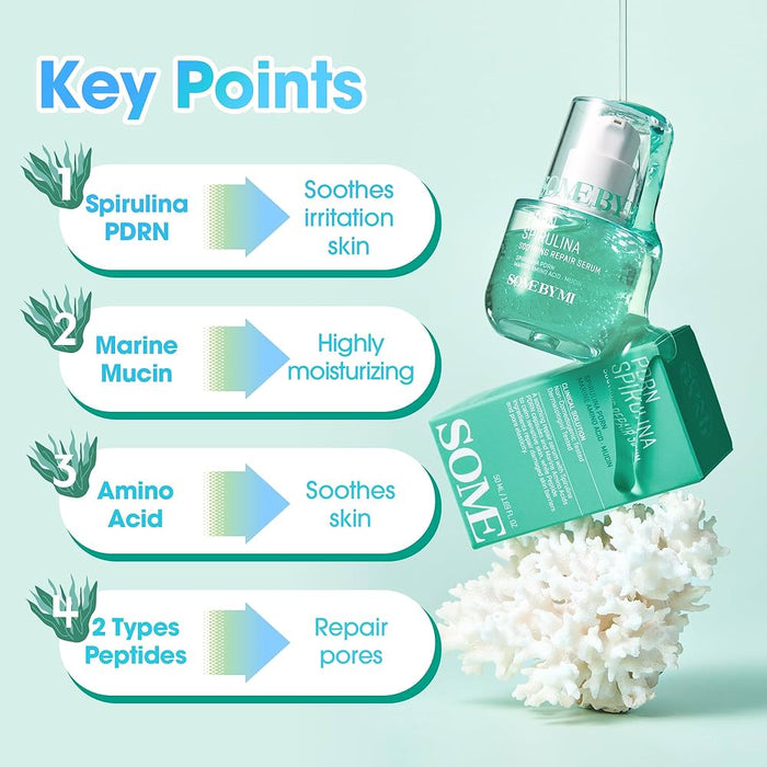SOME BY MI PDRN Spirulina Soothing Repair Serum 1.69 fl. oz. / 50ml
