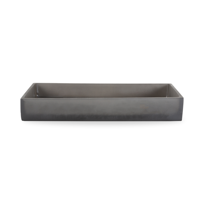 Clean lines and a minimal aesthetic define this bath collection.