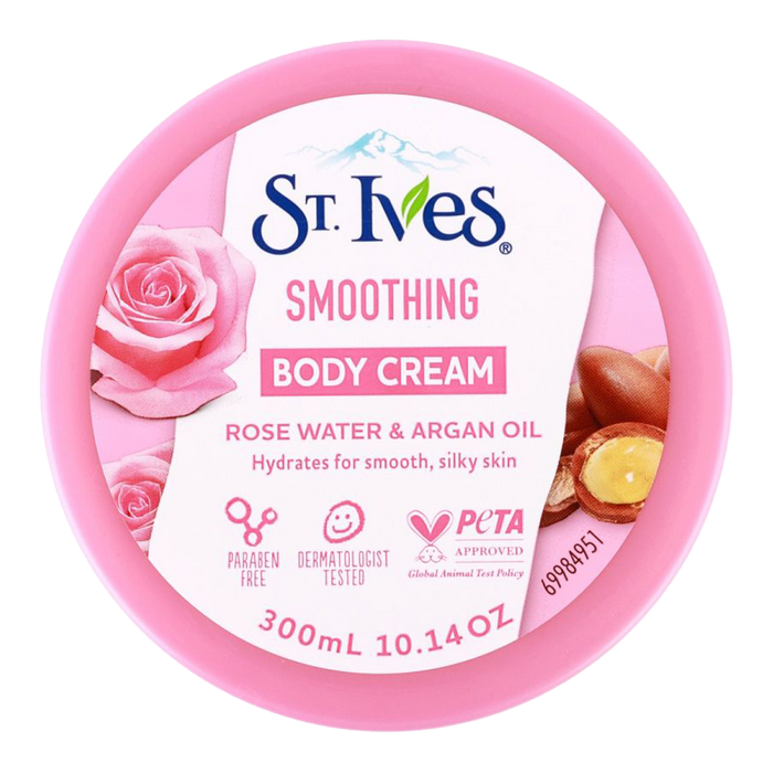 St. Ives Soothing Body Cream with Rose Water & Argan Oil 300ml