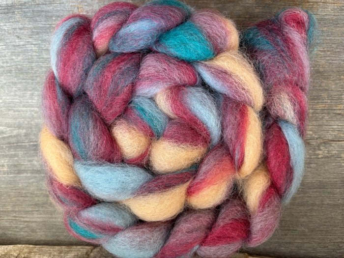 Stacey's Spinning Haven - Maine Romney Wool Roving - Hand Dyed