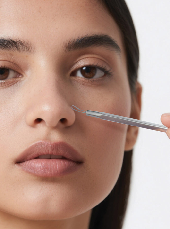 Stainless Steel Double Loop Extractor Skincare Tool - product view 4