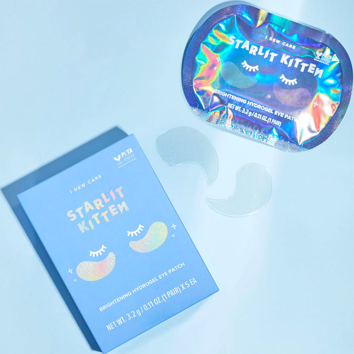 I Dew Care Starlit Kitten Brightening Hydrogel Eye Patch Nudie Glow Australia
