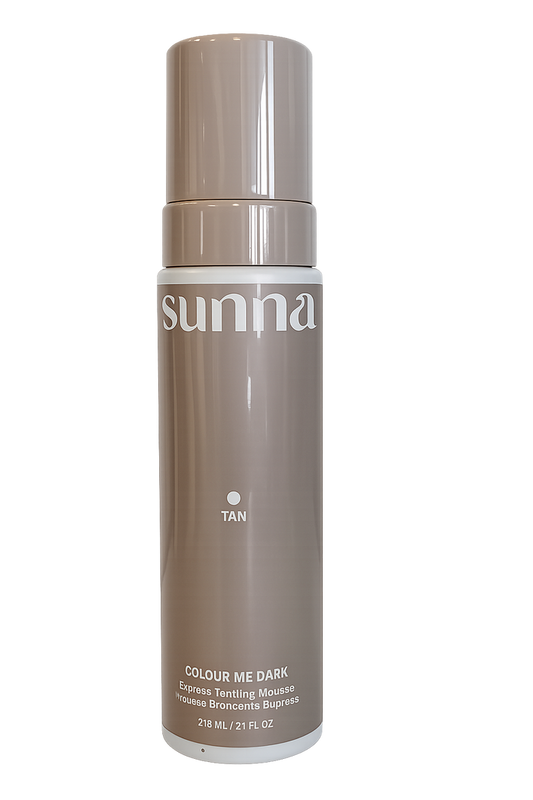 SunnaTan Colour Me Dark Express Tanning Mousse w/Natural Caramel -210 mL