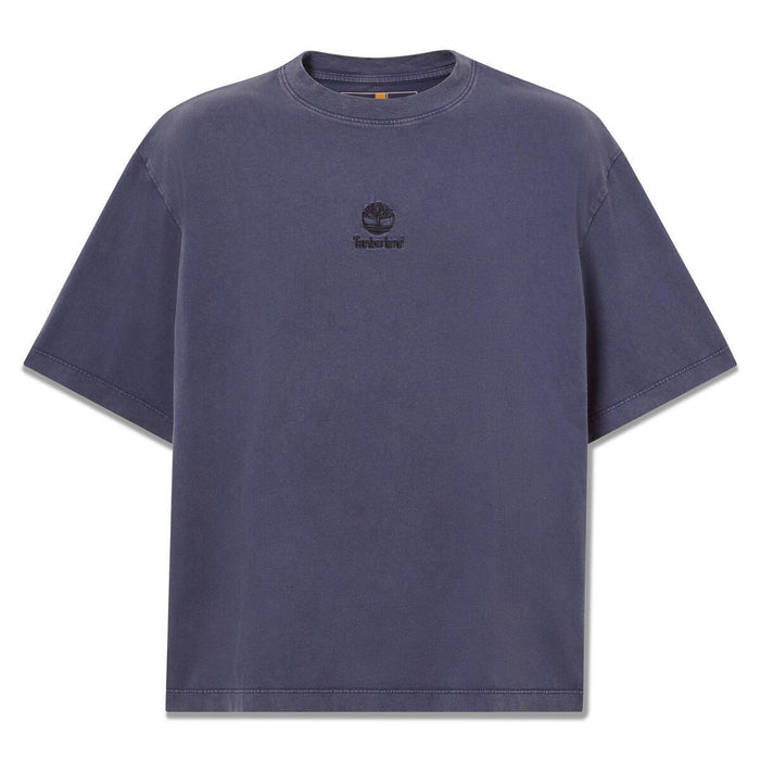 Sunwashed Embroidered Logo Tee
