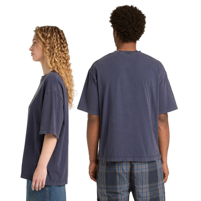 Sunwashed Embroidered Logo Tee