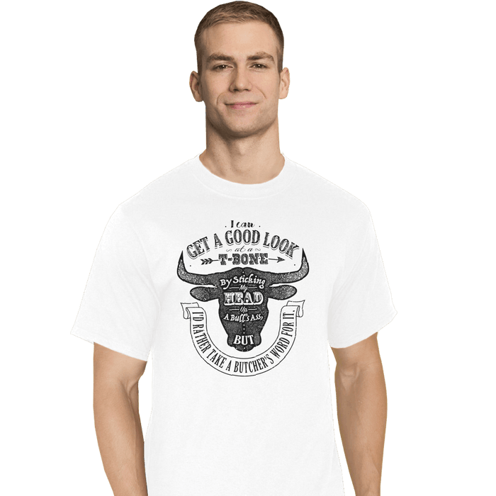 Shirts T-Shirts, Tall / Large / White T-Bone