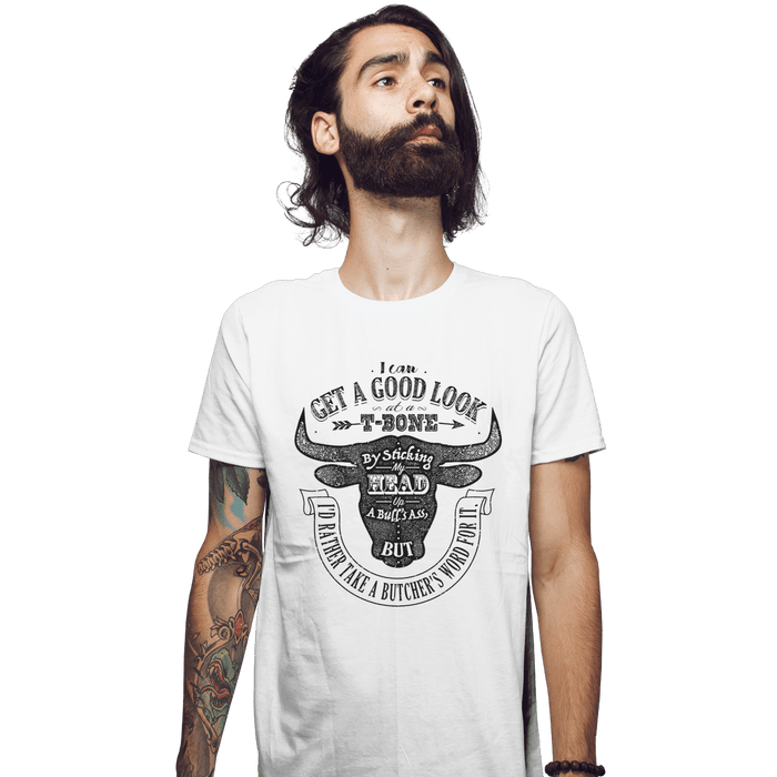 Shirts Fitted Shirts, Mens / Small / White T-Bone
