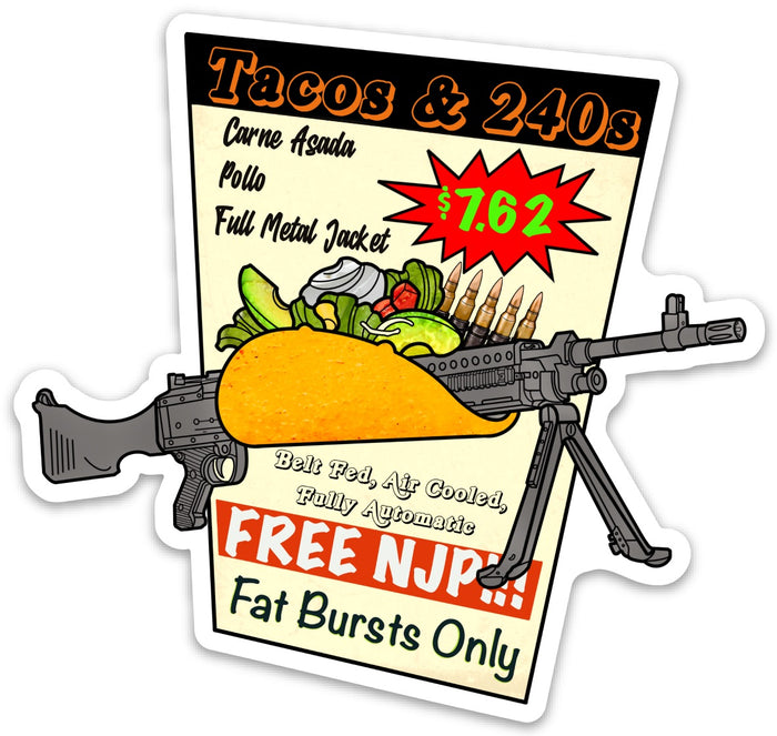 Tacos and 240s Sticker