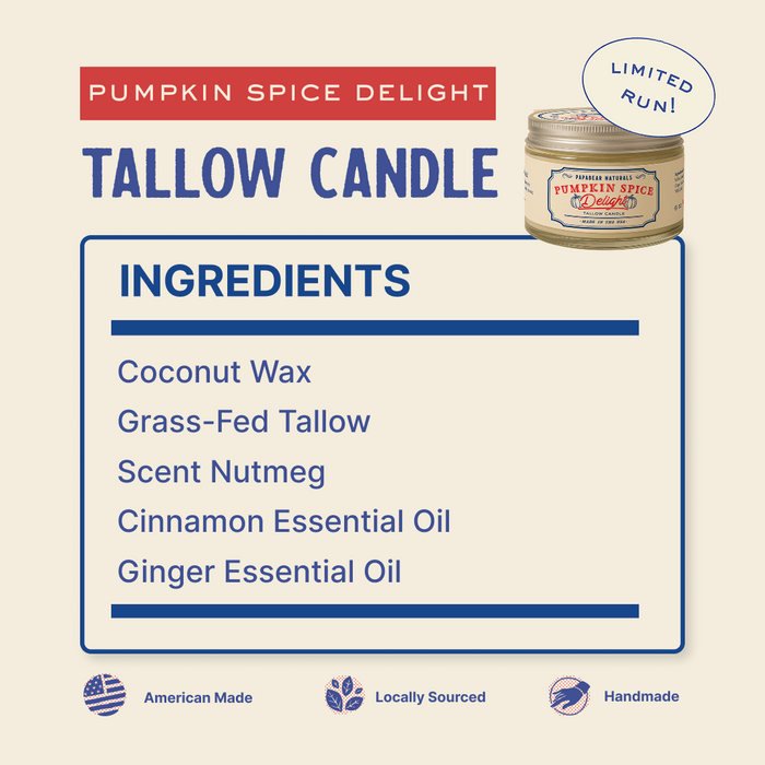 Tallow Candle - 6 oz