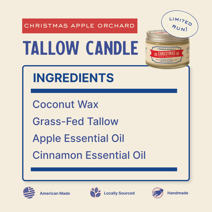 Tallow Candle - 6 oz