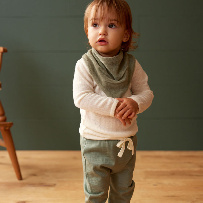 TRIANGLE BIB TERRY | Nettle-Extra Img - 1