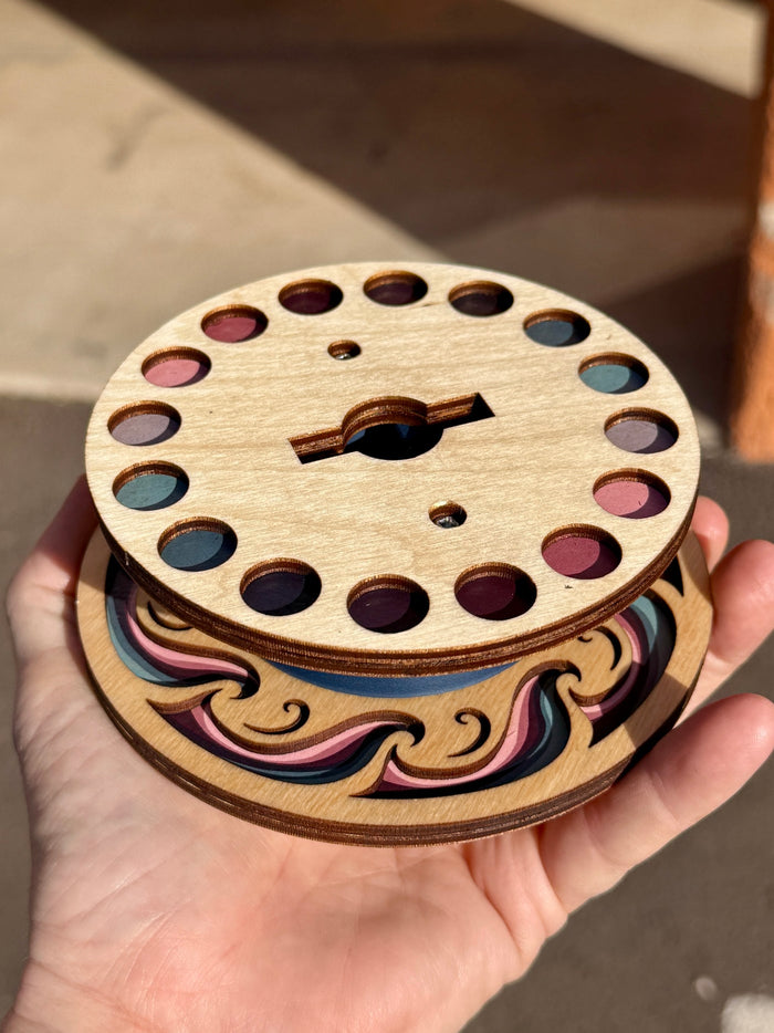 The Whirl - Mini Minder Yarn Spinner Accessory by Lemonwood