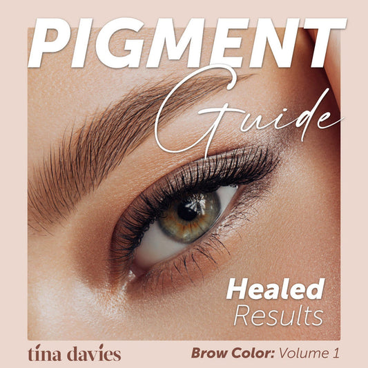 Tina Davies Pigment Guide: Healed Results Brow Color: Volume 1 - Tina Davies Professional