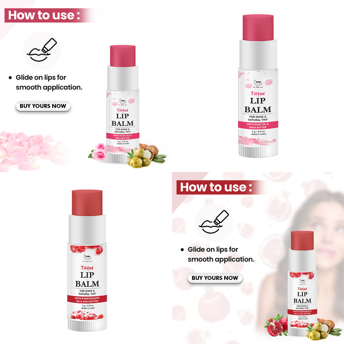 How to use TNW Rose Tinted Lip Balm