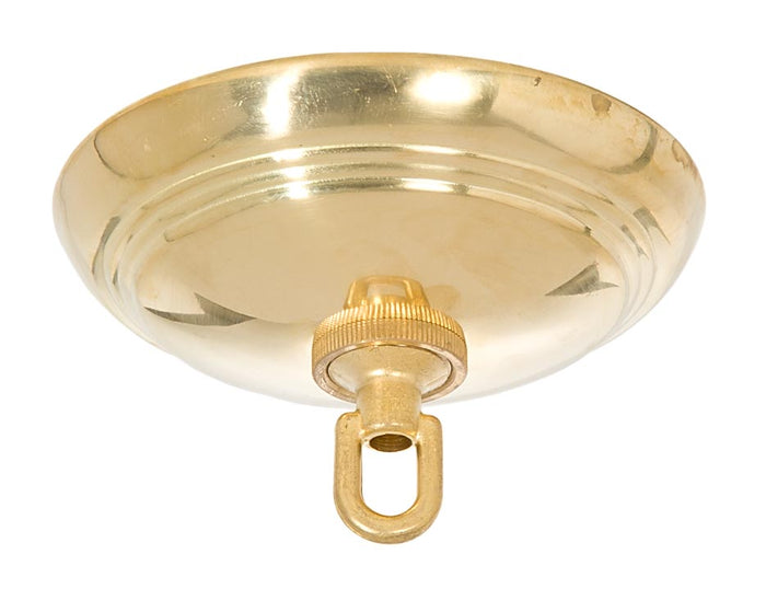 Unfinished Brass Solid Spun Brass Ribbed Canopy Kits (11831U)