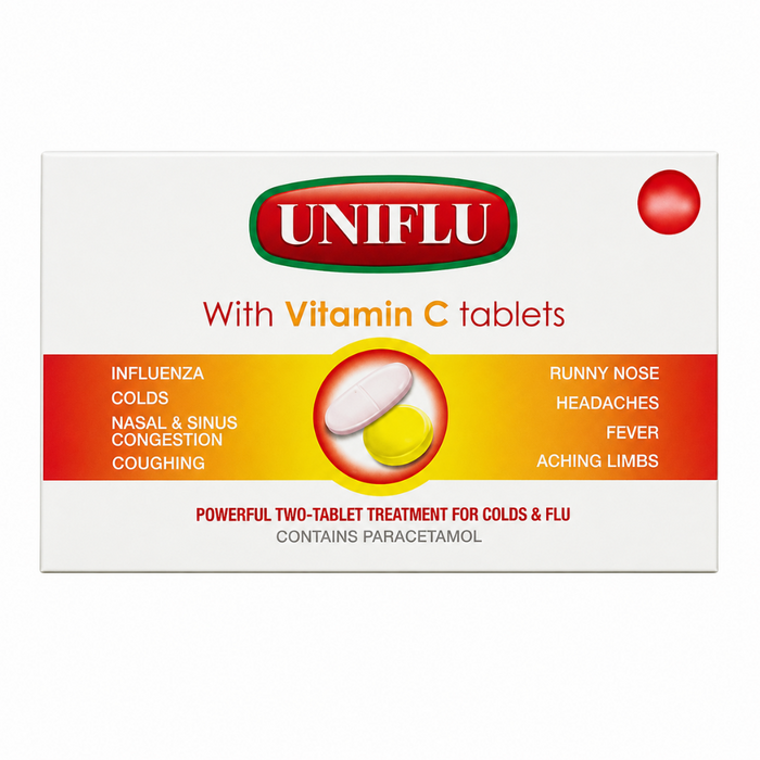 UNIFLU with Vitamin C Tablets