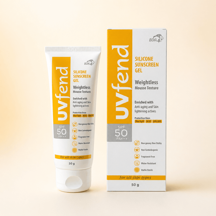 UVfend Silicone Sunscreen Gel SPF 50 PA+++ - Cosmosentials