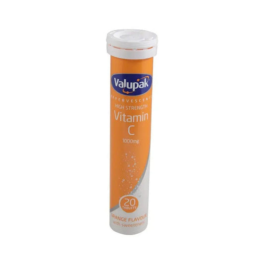 Valupak Vitamin C 1000 mg Effervescent Tablets 20's Valupak