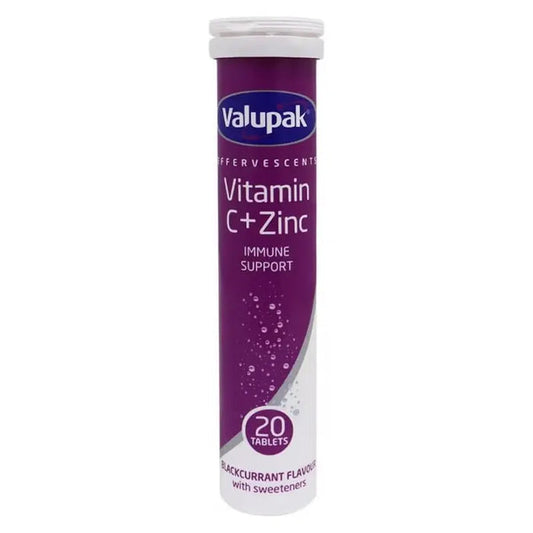 Valupak Vitamin C + Zinc Effervescent Tablet 20's Valupak