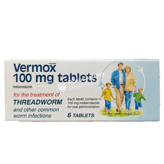 Vermox 100Mg Tablets Worms & Scabies