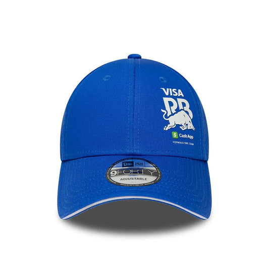 Pictured is this Essential Visa Cash App Racing Bulls 9FORTY Adjustable cap in bright blue. 2