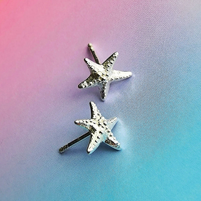 Vurchoo Studs of Hope Starfish Earrings Silver - Precious Sparkle