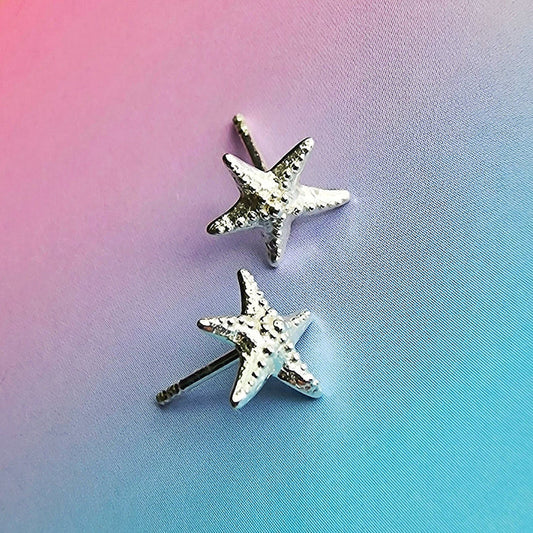 Vurchoo Studs of Hope Starfish Earrings Silver - Precious Sparkle