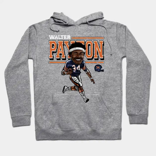 Walter Payton Chicago Cartoon Hoodie