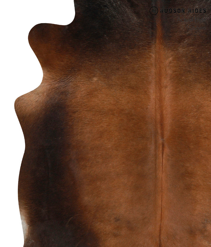 Brown with Red Cowhide Rug #83967