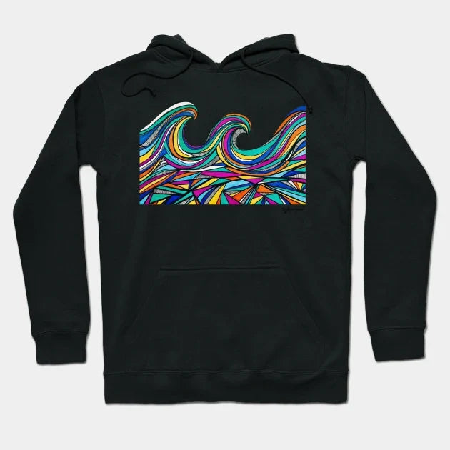 Waves Of Color Hoodie