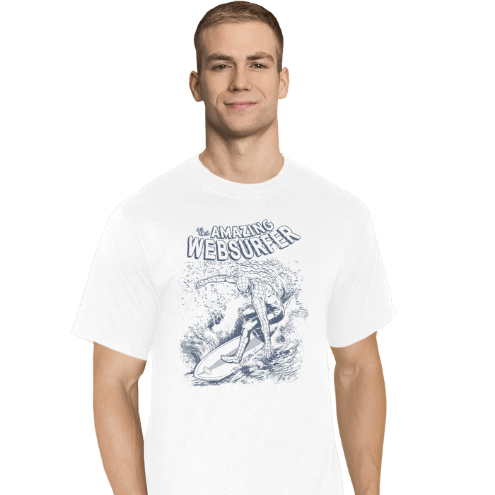 Shirts T-Shirts, Tall / Large / White Web Surfer