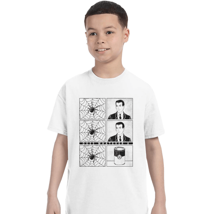 Shirts T-Shirts, Youth / XL / White Whatever a Spider Can