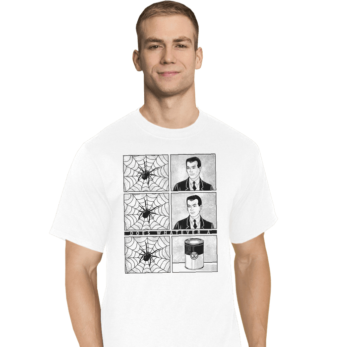 Shirts T-Shirts, Tall / Large / White Whatever a Spider Can