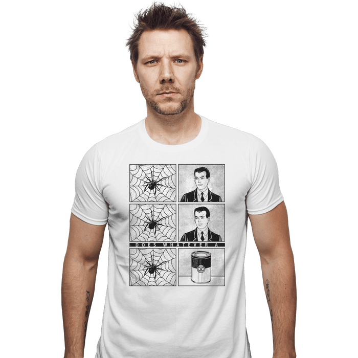 Shirts Fitted Shirts, Mens / Small / White Whatever a Spider Can