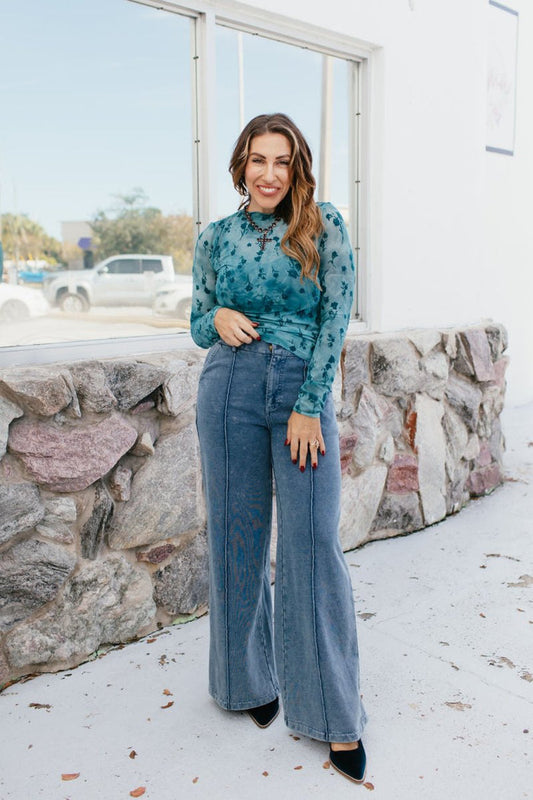 Wide Open Denim Pants - Macoma Boutique170 Denim