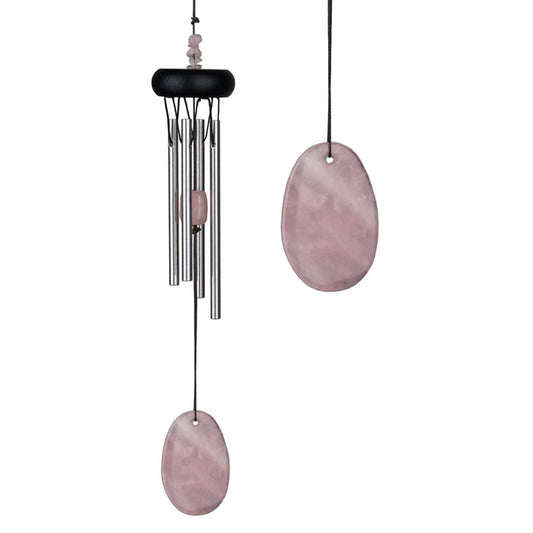 WIND CHIME ROSE QUARTZ MINI -DISC