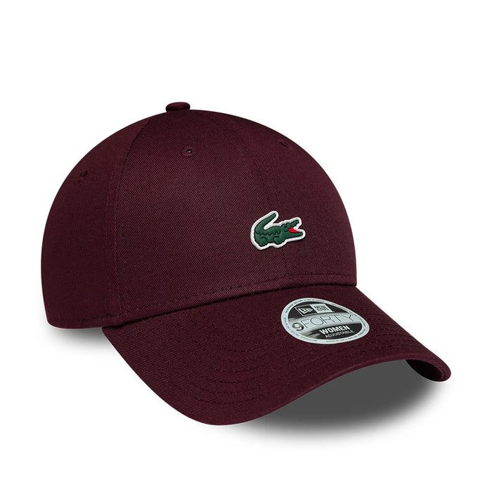 Pictured is this Womens Lacoste X New Era 9FORTY cap in dark purple. 3
