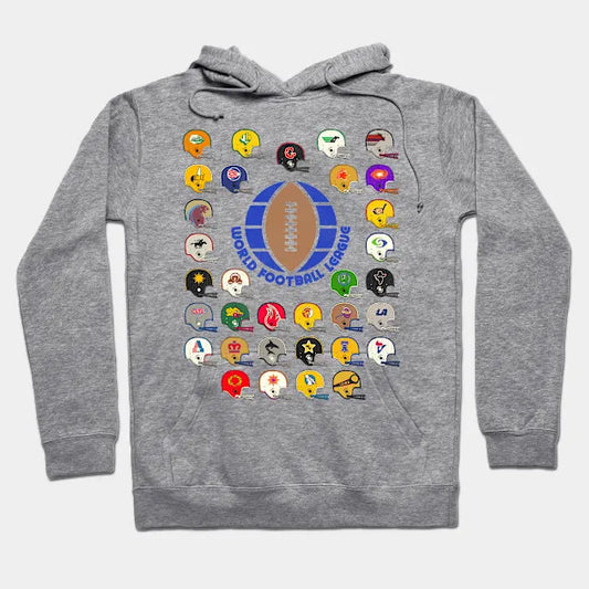 World Football League Defunct Team Helmets Hoodie