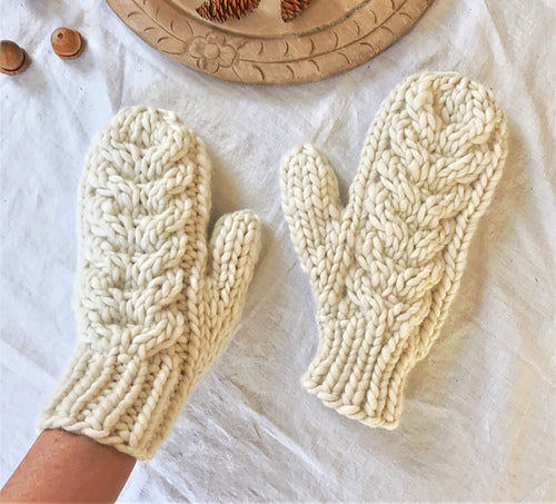 Yankee Knitter Cozy Cable Mittens
