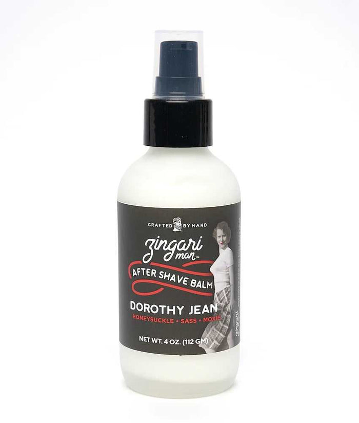 Zingari Man Dorothy Jean After Shave Balm bottle with label and pump dispenser