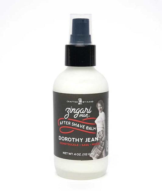 Zingari Man Dorothy Jean After Shave Balm bottle with label and pump dispenser
